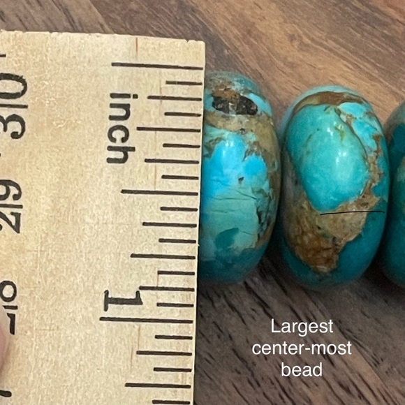 Jay King Boulder Turquoise Rondelle Bead & Sterling Silver Necklace - Picture 10 of 12